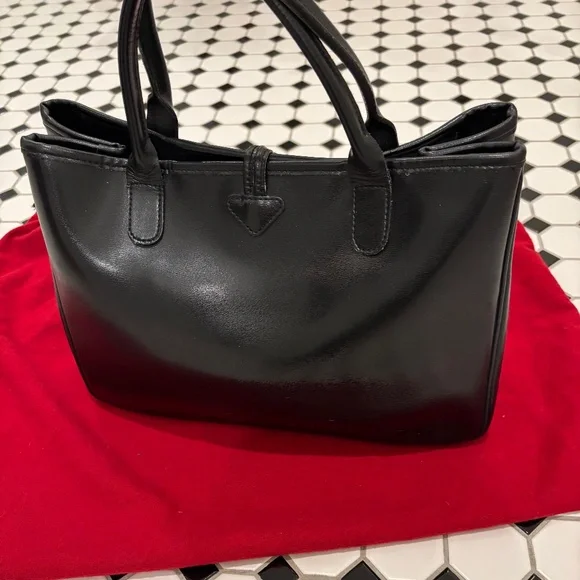 Longchamp Double Handle Roseau Leather Handbag - Picture 3 of 5